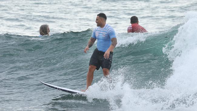 Reni Maitua at the Surf of Origin at Burleigh Beach. Picture: Annette Dew