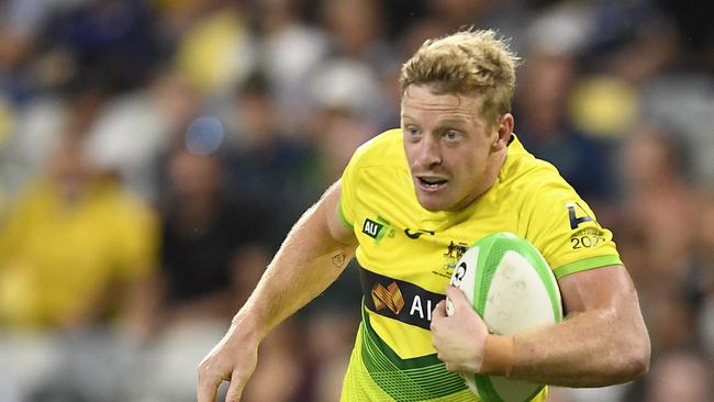 Lachlan Miller put calls into Rugby HQ to see if his mate Chris Watkins could take a step towards representing Australia Picture: Ian Hitchcock/Getty Images.