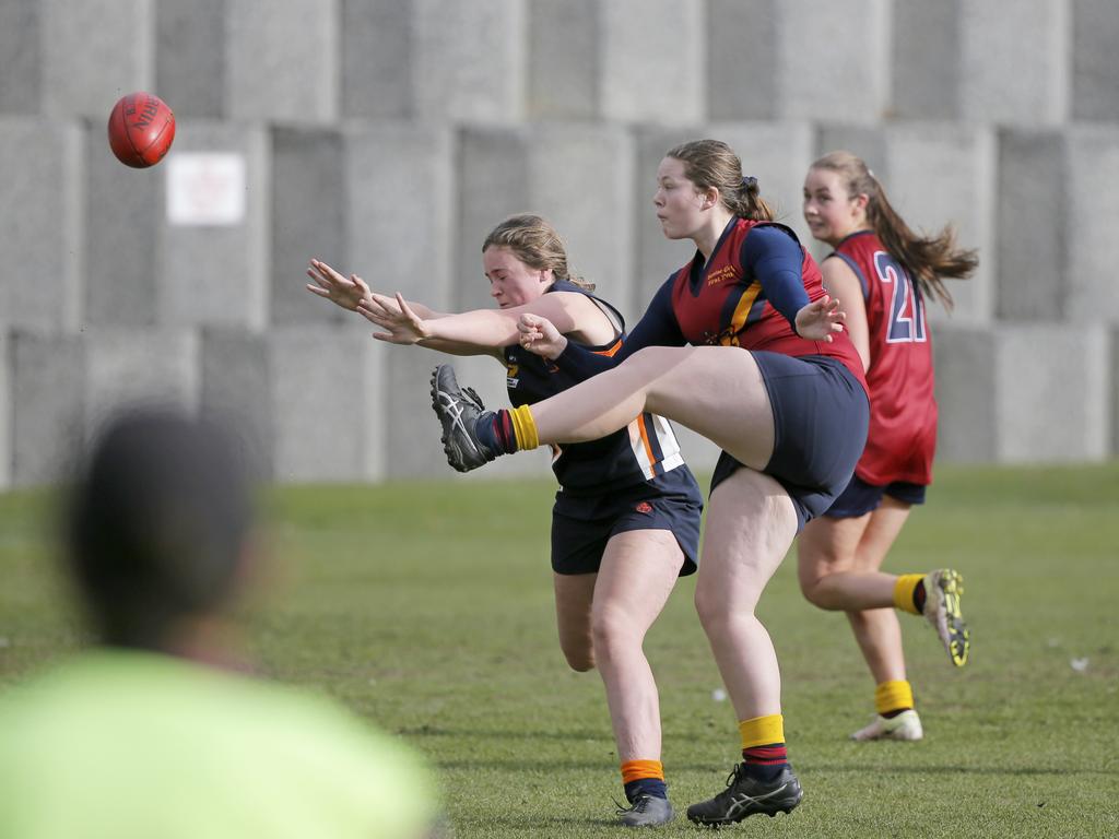 Fahan versus Scotch Oakburn in the Sports Association of Independent Schools Australian Rules girls grand final. Picture. PATRICK GEE