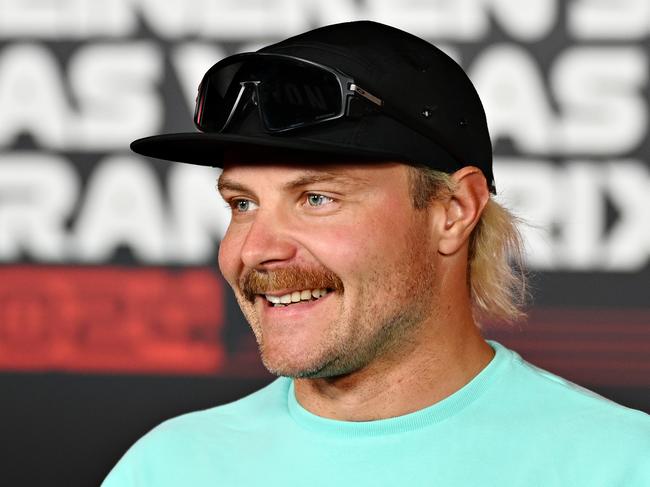 LAS VEGAS, NEVADA - NOVEMBER 23: Valtteri Bottas of Finland and Stake F1 Team Kick Sauber looks on in the Paddock prior to the F1 Grand Prix of Las Vegas at Las Vegas Strip Circuit on November 23, 2024 in Las Vegas, Nevada. (Photo by Clive Mason/Getty Images)