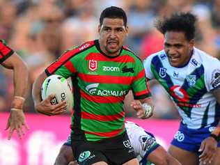 NRL action at Sunshine Coast Stadium between New Zealand Warriors and the South Sydney Rabbitohs. Cody Walker. Picture: John McCutcheon