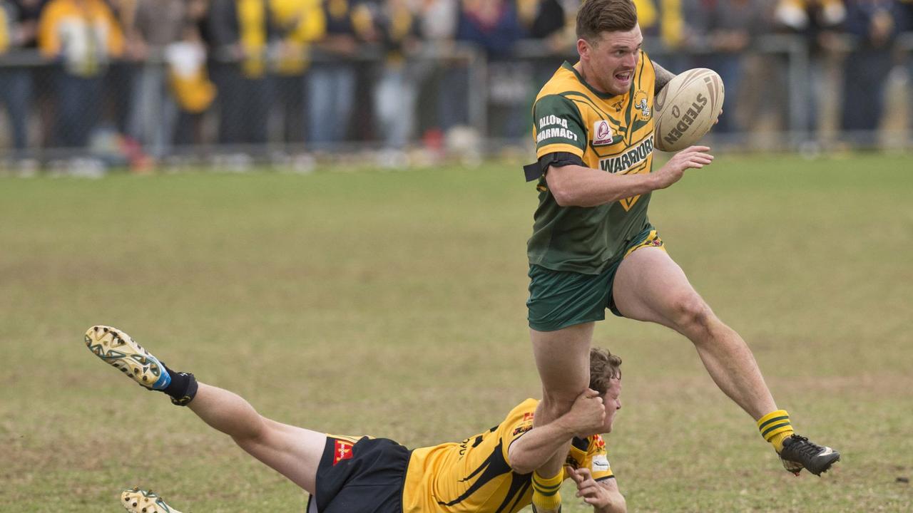 Joel Koina, Wattles. TRL grand final, Wattles vs Gatton. Sunday, Sep 07, 2014. Photo Nev Madsen / The Chronicle