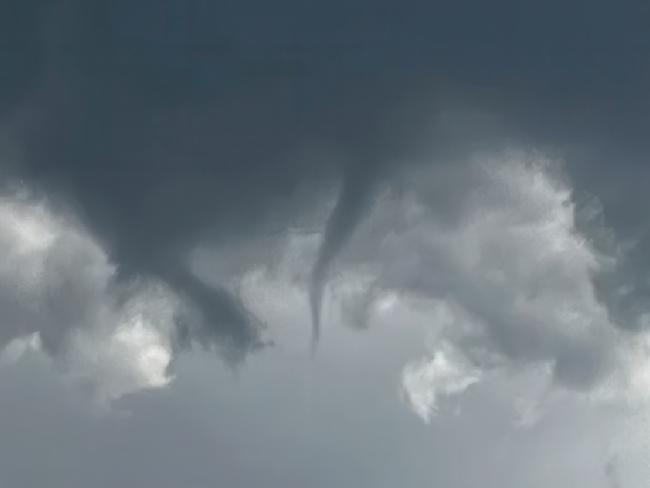 Storm clouds over South East Queensland on Tuesday. Photo: Supplied/Jane S