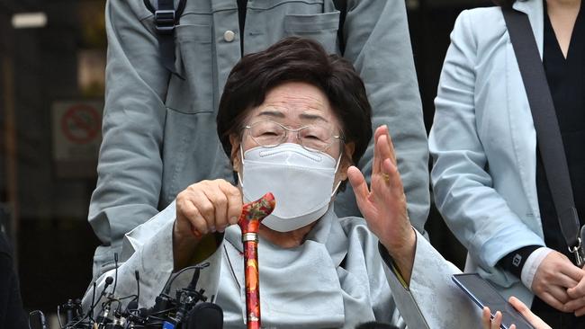 Lee Yong-soo outside court on Wednesday. Picture: AFP