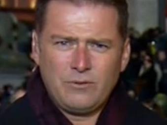 Karl Stefanovic in Brussels. Picture: Channel 9