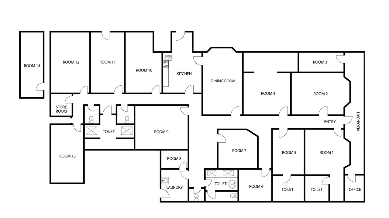 FOR SALE: A massive 16-bedroom home on Bridge Street in North Toowoomba has hit the market through Re/Max Success. Floor plan.