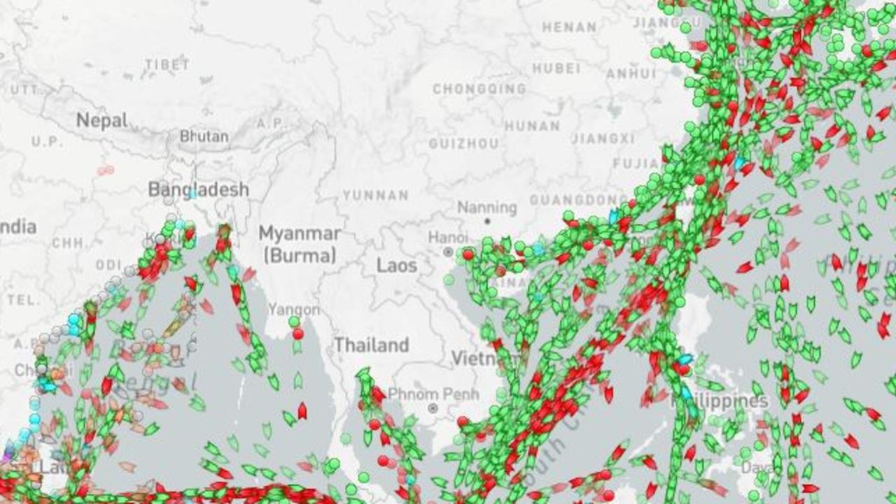 China: Ribuan kapal menghilang dari sistem pelacakan