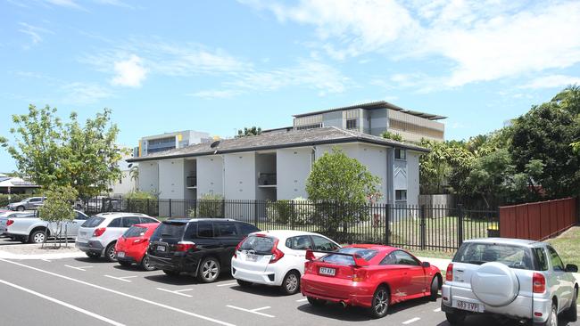 A unit block on Grove St was demolished to make way for the Cairns University Hospital. Picture: Brendan Radke