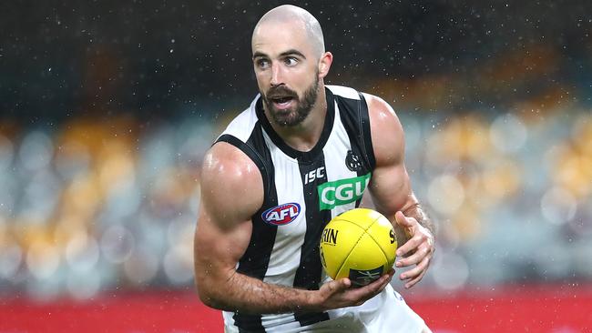 Steele Sidebottom’s indiscretion was another unwanted distraction for Collingwood. Picture: Jono Searle/AFL Photos/via Getty Images