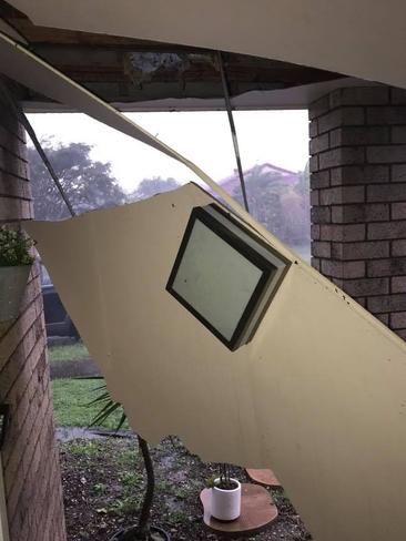 Burleigh Waters local Jade Smith had a ‘mini tornado’ rip through her house during the storm. Photo: Jade Smith