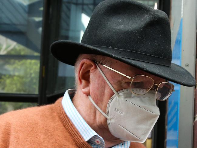 SYDNEY, AUSTRALIA : Newswire Photos - JANUARY 07 2025; A former Priest Guy Hartcher has been charged with grooming a 14-year-old boy online, is seen leaving at Burwood Court in Sydney. Picture: Newswire/ Gaye Gerard