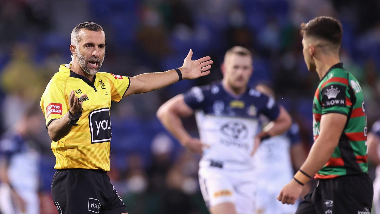 NRL referees are under scrutiny (Photo by Mark Kolbe/Getty Images)