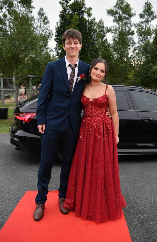 Luke Coaster and Mia Smith at Nambour State College School Formal. Picture: Patrick Woods.