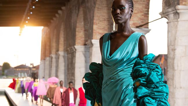 Colour and emotion were in abundance at the Valentino Haute Couture Fall/Winter 2021-22 collection in Venice.