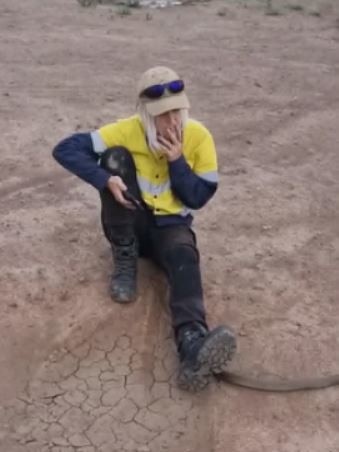 She said it was a learning lesson for others. Picture: Harrison’s Gold Coast and Brisbane Snake Catcher/Facebook