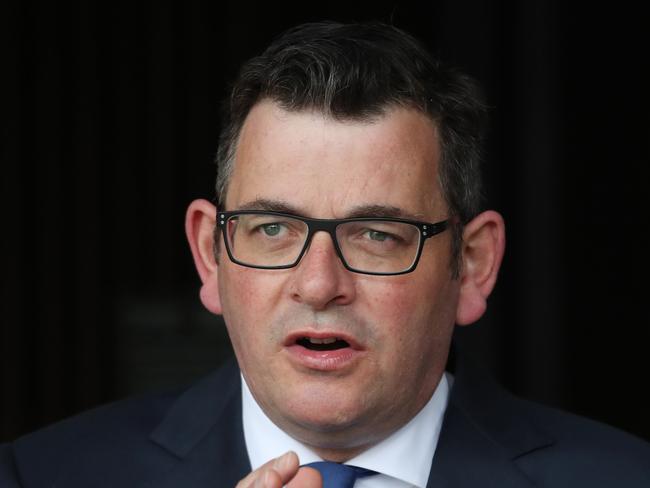 MELBOURNE, AUSTRALIA - NewsWire Photos, OCTOBER 13, 2021. Victorian Premier Daniel Andrews holds a door stop press conference at Parliament House. Picture: NCA NewsWire / David Crosling