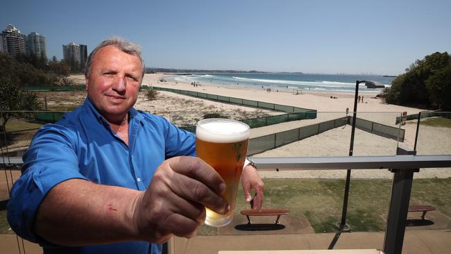 Greenmount SLSC General Manager Marty Damjanoski says come have a beer. Picture: Glenn Hampson