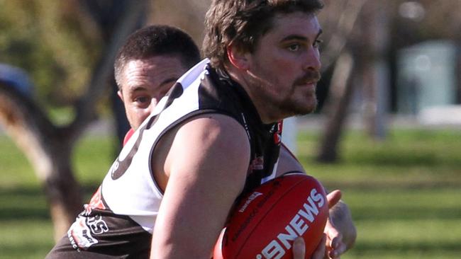 Action from North Haven's Division 4 clash with Eastern Park during the Adelaide Footy League's third round.