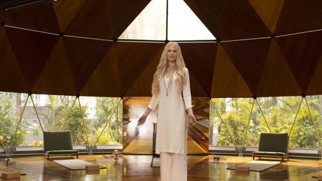 Nicole Kidman plays wellness guru Masha in the TV adaptation of Nine Perfect Strangers. Picture: Vince Valitutti/Hulu