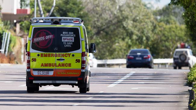 A pedestrian has been seriously injured after being struck by a vehicle when he got off a bus and tried to cross the road in Berrimah