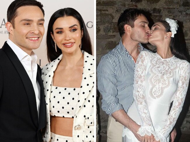 Ed Westwick marries in Italian ceremony.