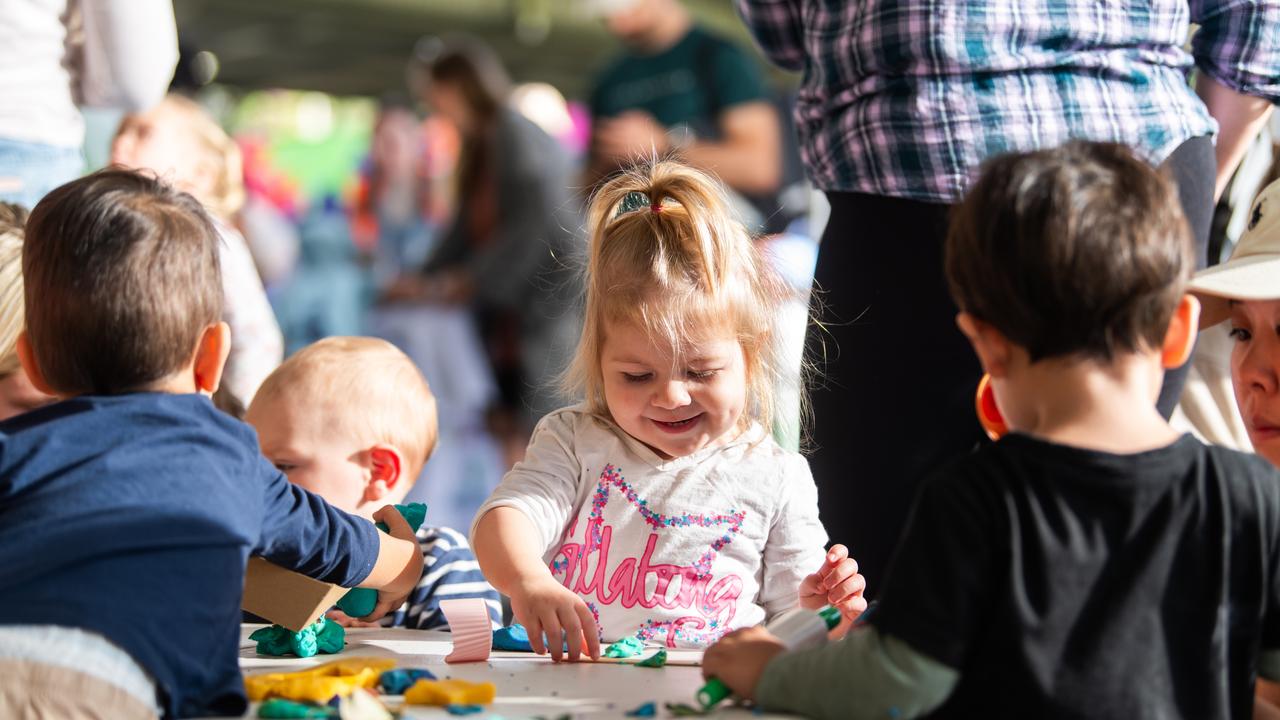 Children had at absolute blast at Messy Play Nambour on Wednesday. Photo: Joseph Byford Photography