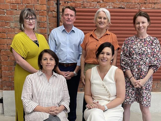 Six of the new look Mildura Council after the 2024 elections. Katie Clements, Troy Bailey, Helen Healy, Ali Cupper, Jodi Reynolds and Rebecca Crossling.