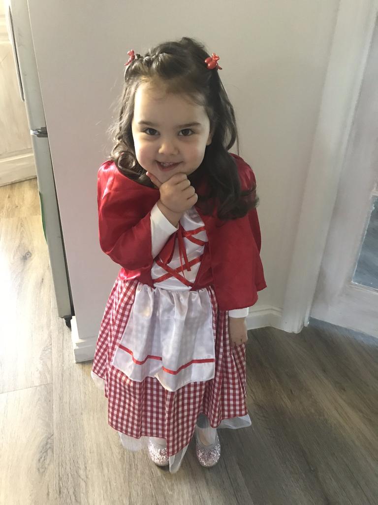 01/09/2018 - “Little red riding hood”Violet Turner Dressing up. Picture: Aimee