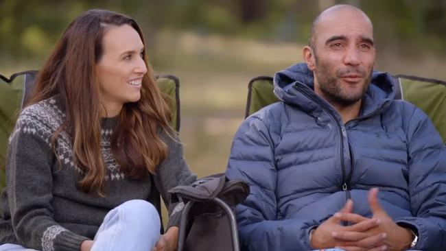 ‘Free range’ parents Penny and Daniel. Picture: Channel 9