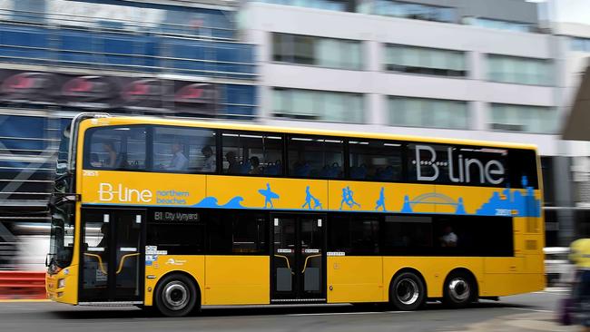 The B-Line bus was immediately withdrawn from service after the alleged spitting incident and received a thorough clean. File picture: Troy Snook