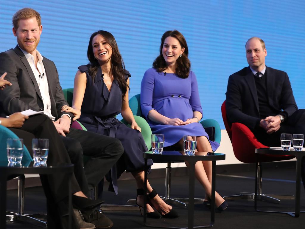 The Fab Four were all smiles at the Royal Foundation forum in February 2018. Picture: Chris Jackson - WPA Pool/Getty Images.