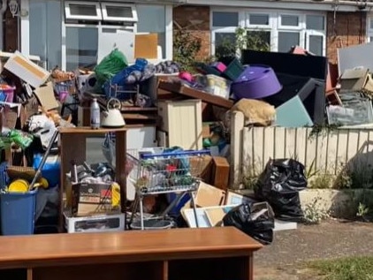 Sharon Cochrane has been ordered to clean up her yard by the local council.