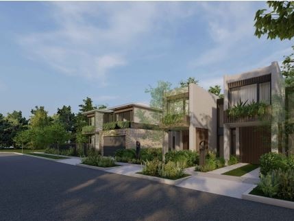 An artist's impression of a proposed 53-home subdivision on Macpherson St, Warriewood, on the site of the current Flower Power retail outlet and nursery. Picture: Supplied