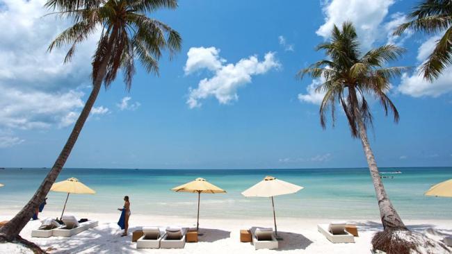 Bai Sao beach, the most beautiful beach in Vietnam.