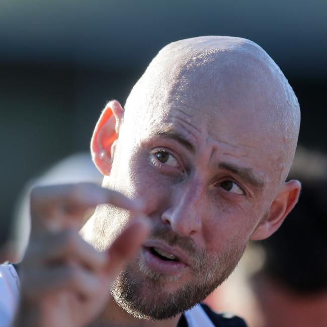 Wangaratta Magpies coach Ben Reid returns this week after serving a three-match suspension. Picture: Yuri Kouzmin