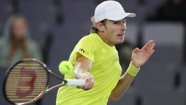 Alex de Minaur played with ‘heart and passion’. Picture: Martin Rose/Getty Images