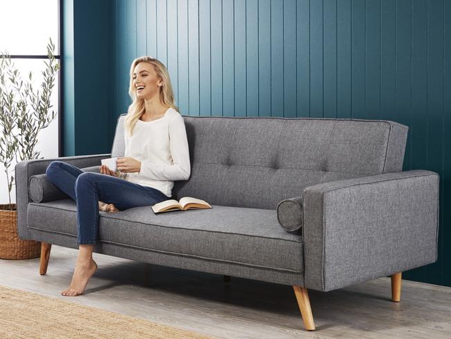 The Aldi Special Buys deal this Saturday includes a sofa bed for $299. Picture: Aldi Australia