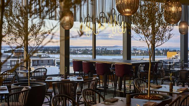 Harbour and beach views from Roundhouse at Crystalbrook Kingsley, Newcastle.