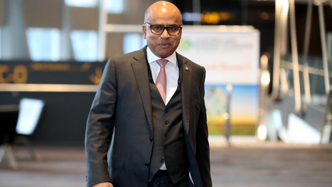 British Industrialist Sanjeev Gupta at the Adelaide Convention Centre in Adelaide. (AAP Image/Kelly Barnes)