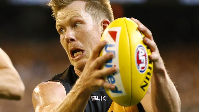 No trade talk has been held by Richmond and Liam Pickering regarding Jack Riewoldt. Picture: Wayne Ludbey