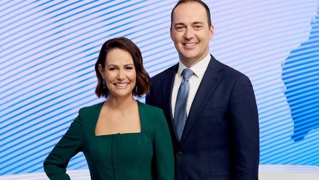 The hosts of the new 10 News First: Breakfast show, Natasha Exelby and Lachlan Kennedy.