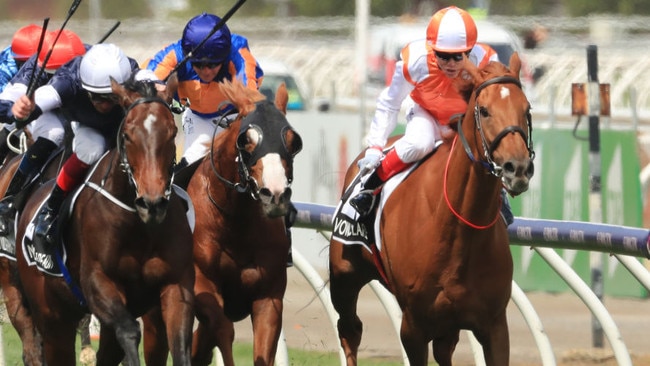 Vow And Declare (right) wins the 2019 Melbourne Cup. Picture: Mark Evans / Getty Images