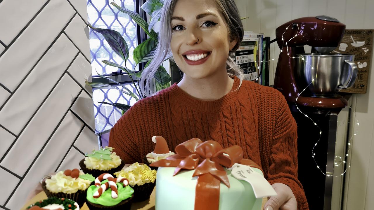 Tahneea Hoffman's Hoffcake Co. Christmas themed baked goods.