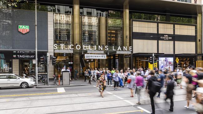 St Collins Lane when it opened in 2016, anchored by Tag Heuer and Coach.