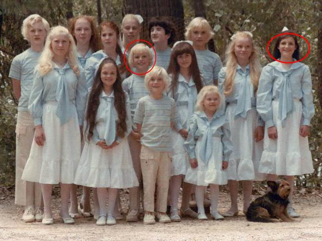 Ben (centre, circled) and Anouree (right, circled), with the other children.