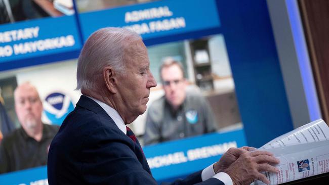 US President Joe Biden said Milton is shaping up to be the ‘storm of the century’. (Photo by Brendan Smialowski / AFP)