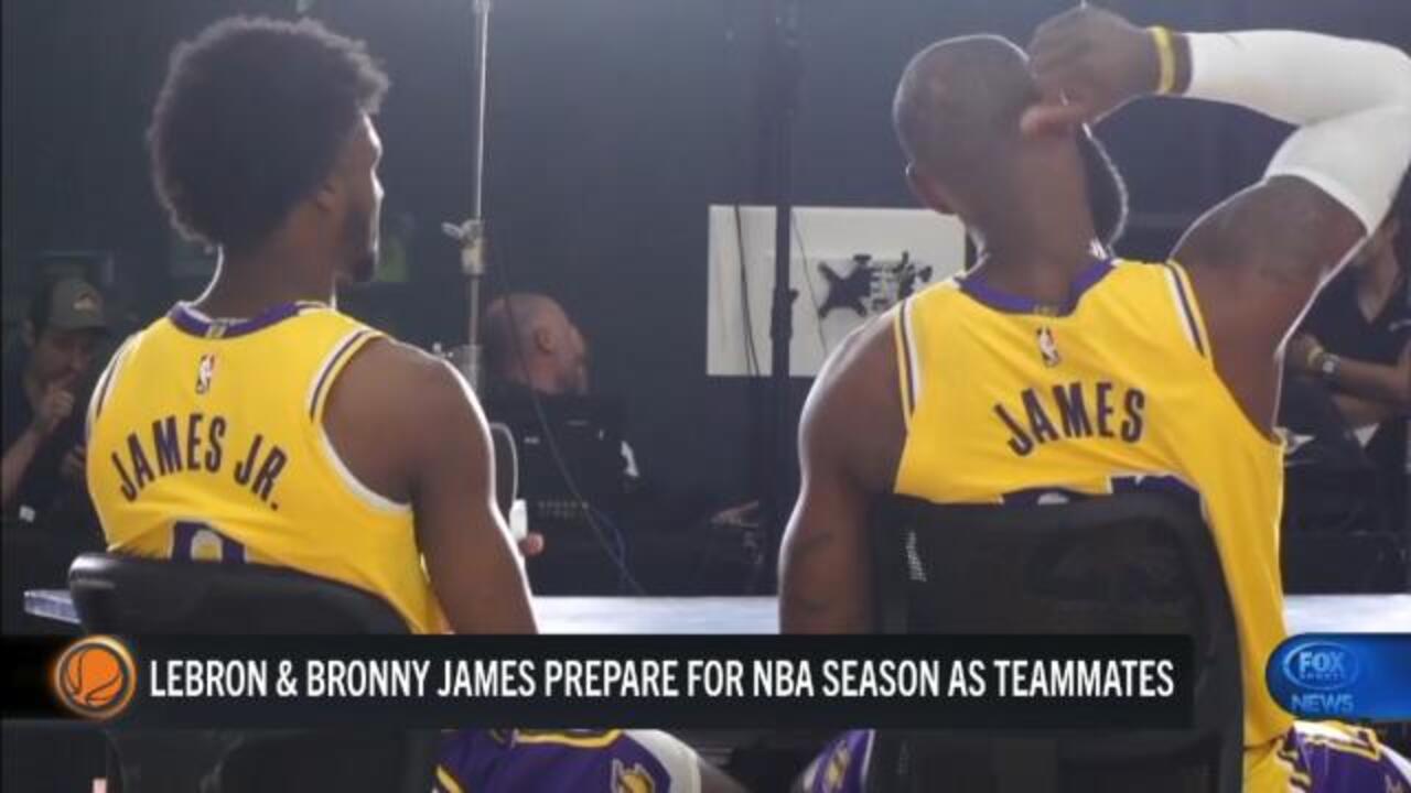 LeBron & Bronny at first Media Day