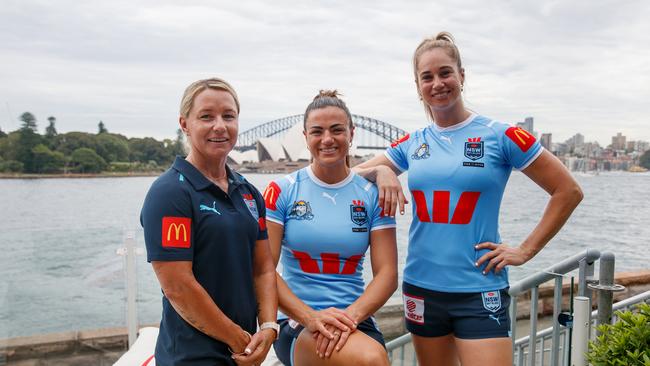 Kylie Hilder (left) stood down as NSW coach after four years in charge. Picture: NewsWire / Nikki Short