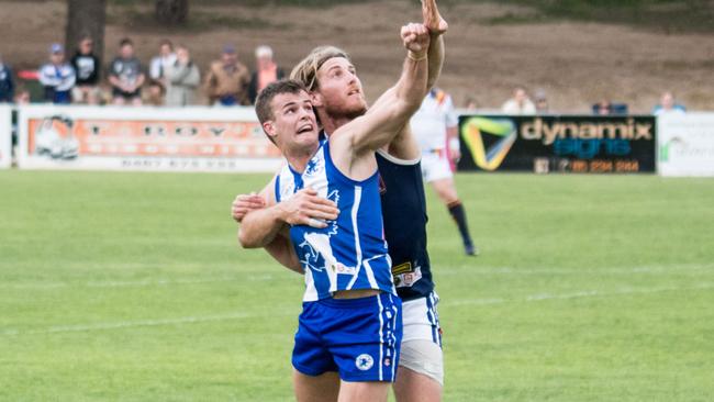 South Gawler's Bailey Zobel in action in the preliminary final. Picture: South Gawler Football Club.