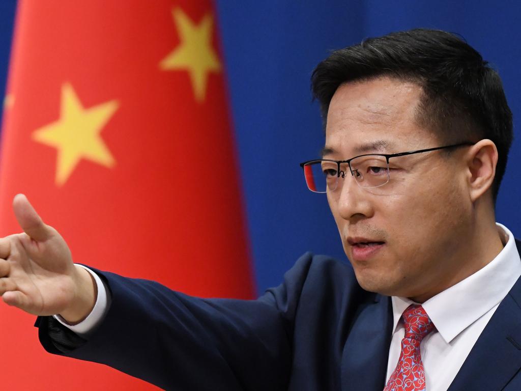 Chinese Foreign Ministry spokesman Zhao Lijian said Australia has a Cold War mentality towards China. Picture: GREG BAKER / AFP.